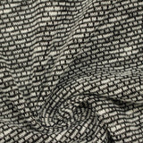Black Textured Rib Knit, Polyester — photo 2
