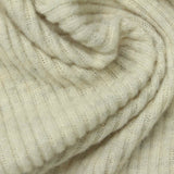Light Cream Marl Rib Knit, Poly-Viscose — photo 2