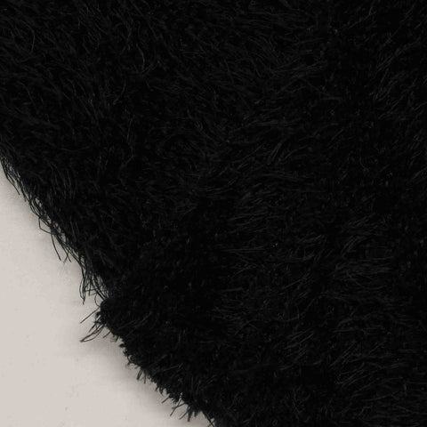 100% Polyester Chenille Fabric, 440 gsm, 185 cm — Black