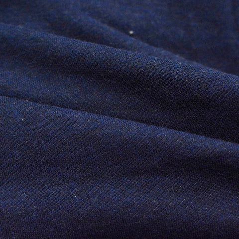 Dark Blue Marl French Terry, Poly-Cotton, 249 gsm