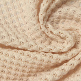 Polyester Stretch Chunky Knit Fabric, 238 gsm, 120 cm — Beige — photo 2