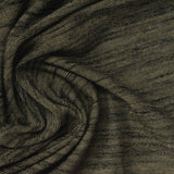 Dark Brown Stripes Jersey Knit, Poly-Viscose — photo 2