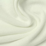 Slub Cotton Polyester French Terry Fabric, 270 gsm, 180 cm — White — photo 2