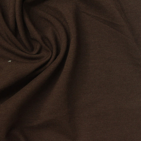 Cotton Modal Stretch Jersey Knit Fabric, 200 gsm, 165 cm — Brown