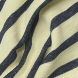 Navy Horizontal-Stripe French Terry, Cotton — photo 2