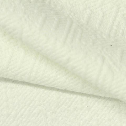 Cream Chevron Jacquard, Polyester, 382 gsm