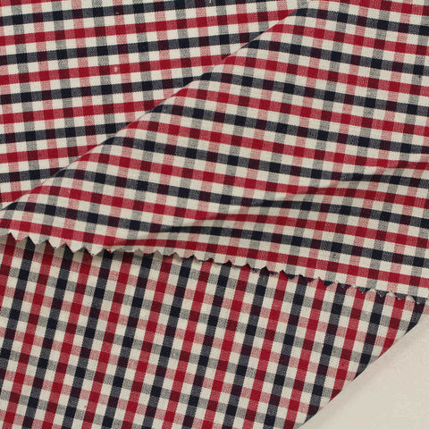 Red Gingham Woven, Cotton, 108 gsm, 145 cm, ref EF-206231