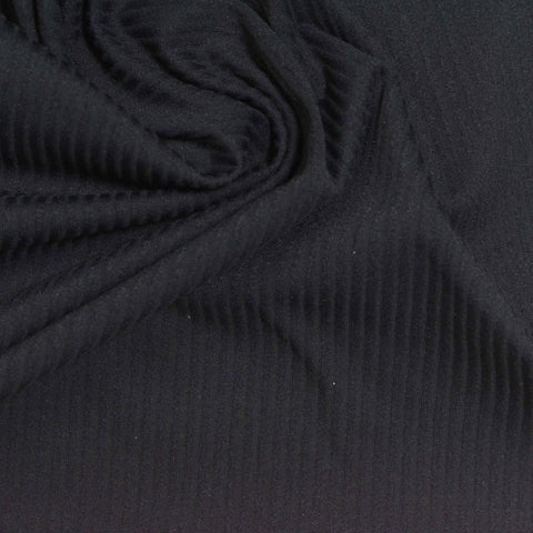 Nylon Stretch Interlock Knit Fabric, 220 gsm, 130 cm — Navy