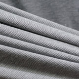 Grey Heather Rib Knit, Poly-Viscose — photo 2
