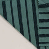 Dark Green Stripes Jacquard, Cotton-Poly — photo 2