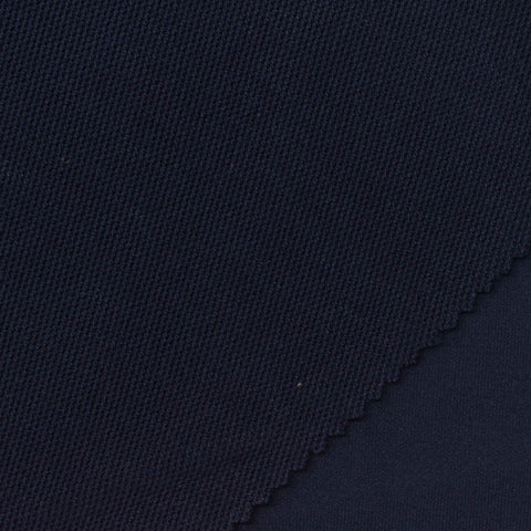 Modal Polyester Stretch Piqué Knit Fabric, 300 gsm, 165 cm — Navy