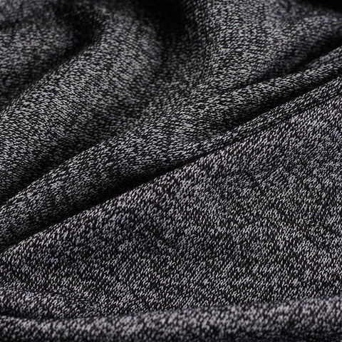Black Marl Jersey Knit, Viscose-Poly, 200 gsm