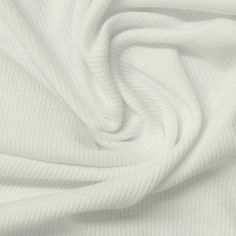 White Rib Knit, Modal