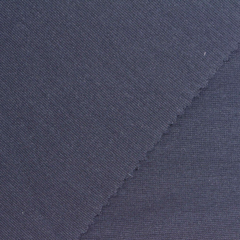 Ponte Knit Fabric, 250 gsm, 160 cm — Navy