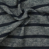 Dark Blue Marl Chunky Knit, Polyester — photo 2
