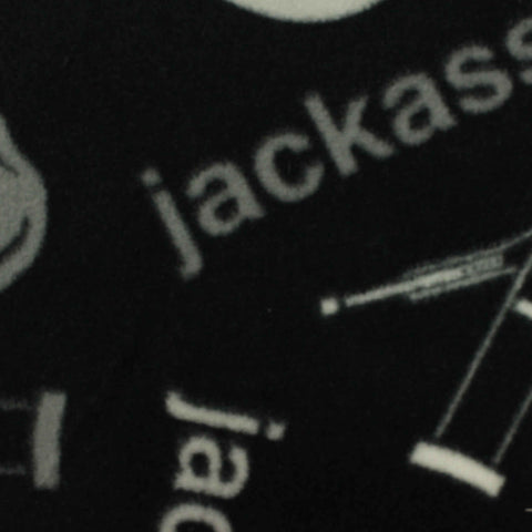 Black Skulls French Terry, Polyester