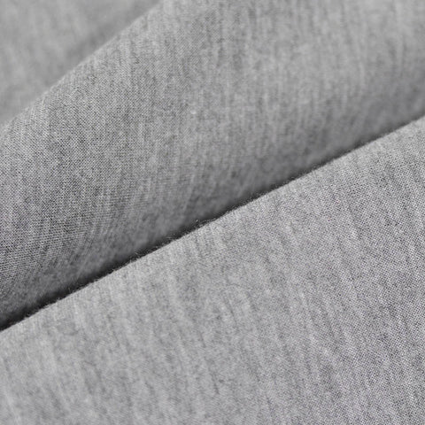 Heather Grey Marl Knit, Cotton-Viscose, 214 gsm