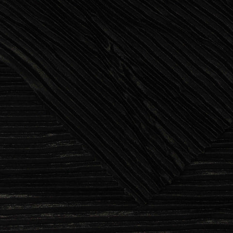 100% Polyester Jersey Knit Fabric, 111 gsm — Black