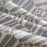 Dark Grey Leaf Jacquard, Acrylic-Poly — photo 2