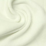 Jacquard Polyester Viscose Interlock Knit Fabric, 265 gsm, 163 cm — White — photo 2