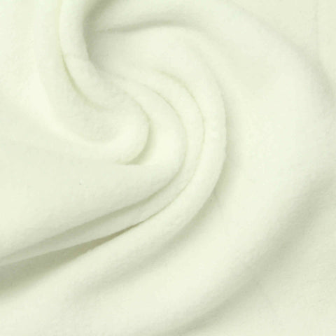 Jacquard Polyester Viscose Interlock Knit Fabric, 265 gsm, 163 cm — White, ref EF-260514