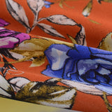 Blue Roses Linen-Look, Polyester — photo 2