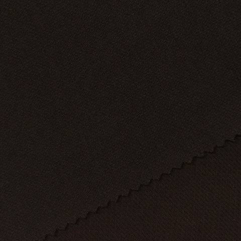 Dark Brown Interlock Knit, Viscose-Nylon