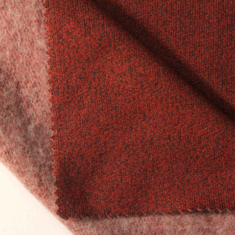 Cotton Polyester French Terry Fabric, 320 gsm, 175 cm — Red
