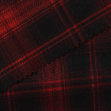Red Plaid Woven, Poly-Viscose — photo 2