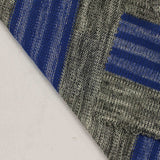 Blue Horizontal-Stripe Chunky Knit, Poly-Viscose — photo 2