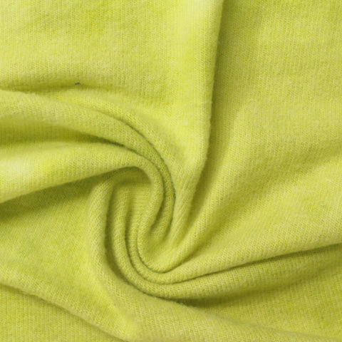Polyester Viscose Stretch Chunky Knit Fabric, 184 gsm, 160 cm — Green