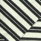 Black Horizontal-Stripe Velvet, Polyester — photo 2
