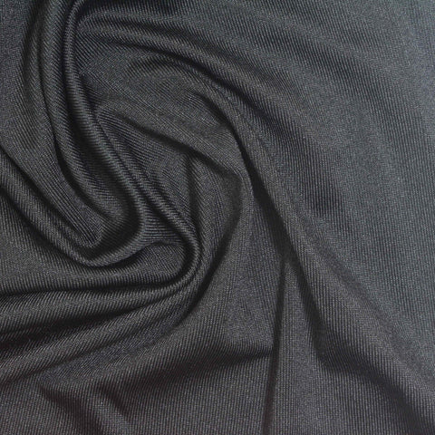 Polyester Stretch Milk Silk Knit Fabric, 190 gsm, 165 cm — Grey