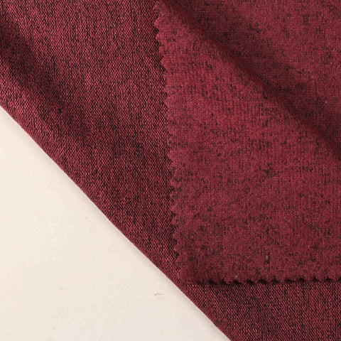 Red Marl Jersey Knit, Viscose-Poly, 230 gsm