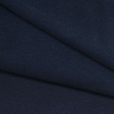 Polyester Cotton Sherpa Fleece Fabric, 360 gsm, 175 cm — Navy