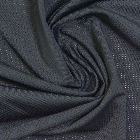 Navy Dots Mesh, Nylon-Spandex
