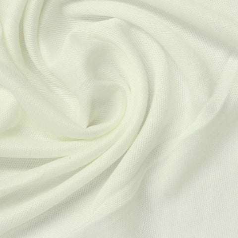 100% Polyester Jersey Knit Fabric, 108 gsm, 160 cm — White