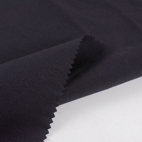 Viscose Nylon Stretch Bengaline Fabric, 281 gsm, 147 cm — Black
