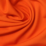 Polyester Stretch Linen-Look Fabric, 230 gsm, 160 cm — Orange — photo 2