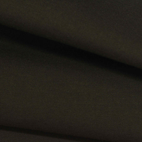 Cotton Polyester Scuba Knit Fabric, 300 gsm, 185 cm — Brown