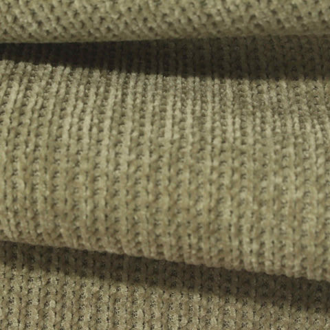 Khaki Ribbed Chenille, Polyester