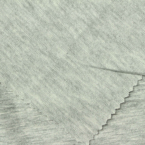 Light Grey Marl Jersey Knit, Poly-Viscose, 195 gsm
