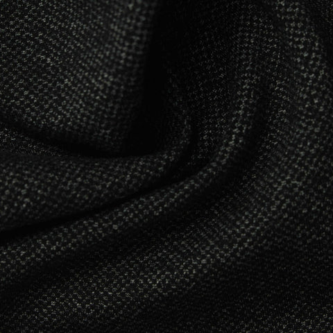 Black Marl Ponte Knit, Viscose-Nylon, 400 gsm