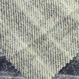 Marled Blue Horizontal-Stripe French Terry, Poly-Cotton — photo 2