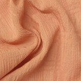 Peach Textured-Grid Chiffon, Polyester — photo 2