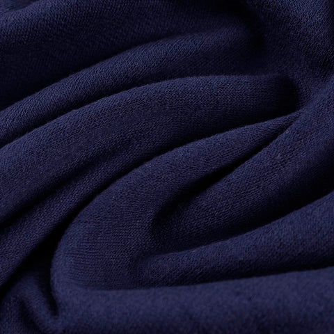 Jacquard 100% Polyester Lace Fabric, 160 gsm, 150 cm — Navy