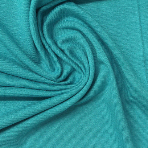 Viscose Stretch Jersey Knit Fabric, 220 gsm, 160 cm — Blue