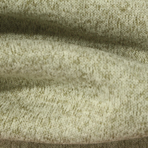 Light Green Marl Chunky Knit, Polyester, 340 gsm