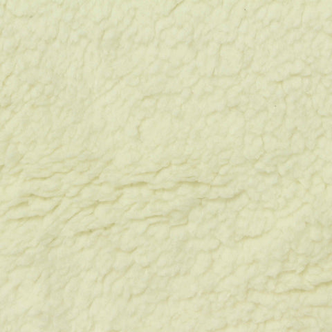 100% Polyester Sherpa Fleece Fabric, 250 gsm, 170 cm — Yellow