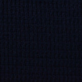 Dark Navy Grid Waffle Knit, Polyester — photo 2